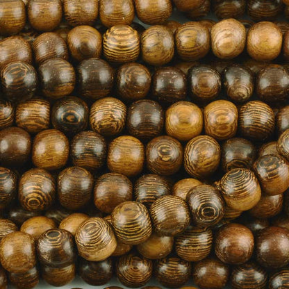 Wood-Round Robles Bead-16 Inch Strand