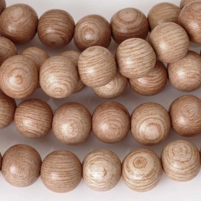 Wood-6mm Round Rose Bead-16 Inch Strand