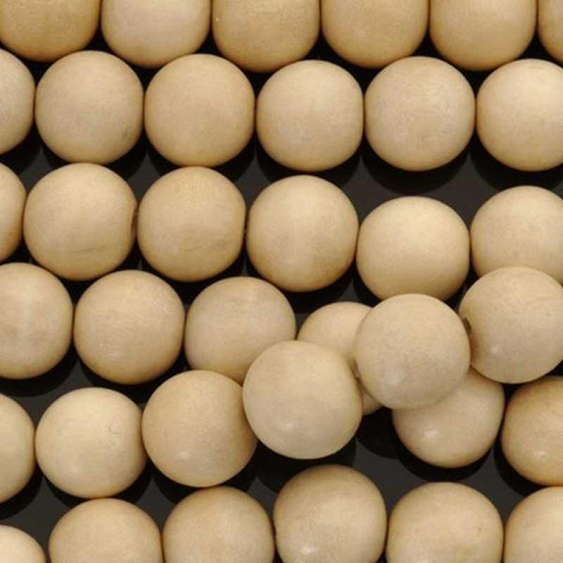 Wood Beads-15mm Whitewood-14 Inch Strand